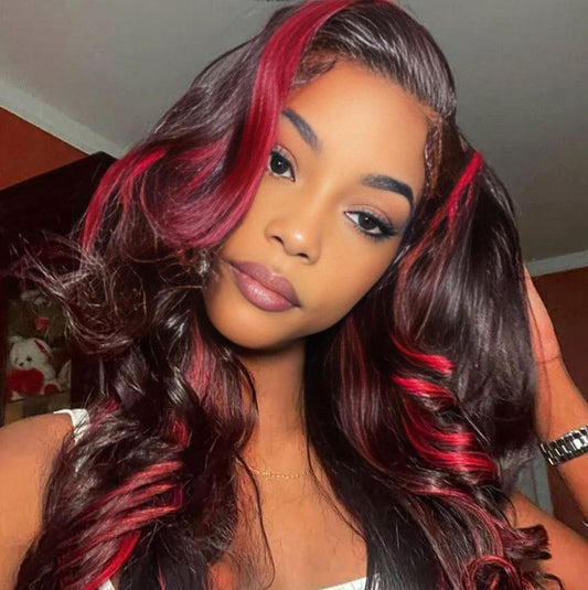 Body Wave Virgin Hair Lace Wig 200% Density 1B/99J - TP Beauty Hair