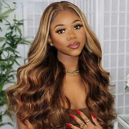 Body Wave Virgin Hair Lace Wig 180% Density 27/04/30