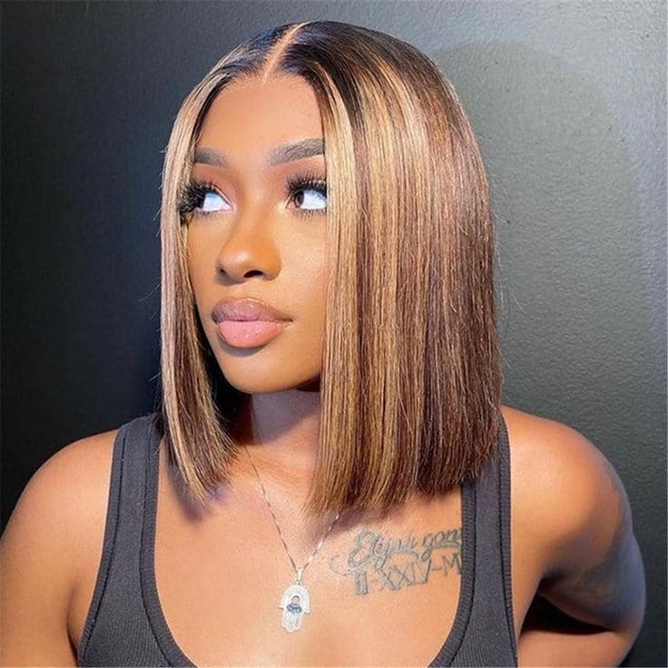 Bob Straight Virgin Hair Wig 150% Density