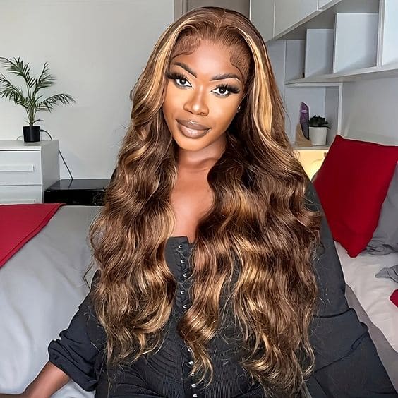 Body Wave Virgin Hair Lace Wig 200% Density 27/04/30