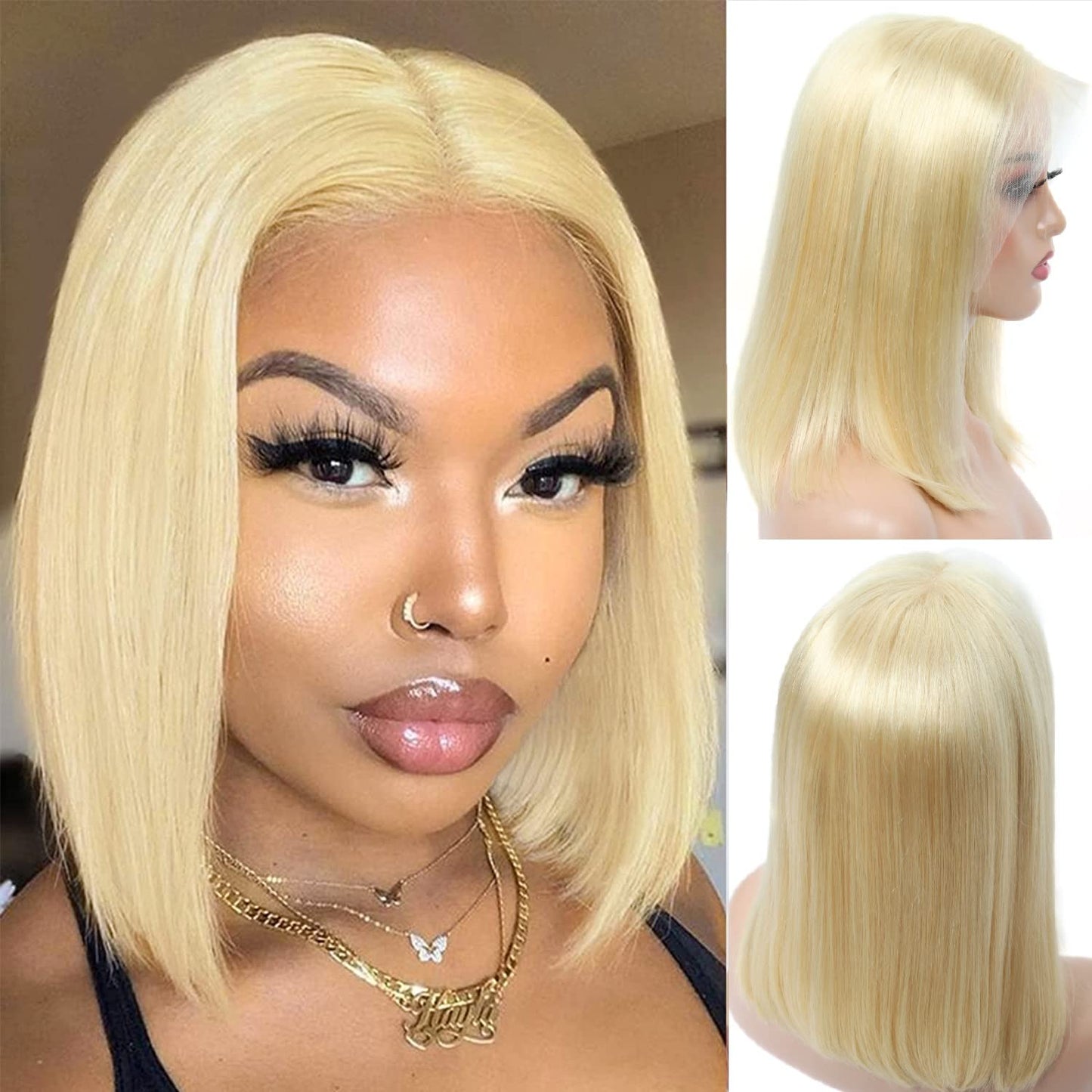 Bob Straight Virgin Hair Wig 150% Density