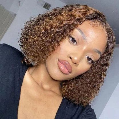 Bob Deep Wave Virgin Hair Wig 200% Density