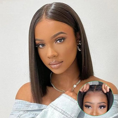 Bob Straight Virgin Hair Wig 180% Density