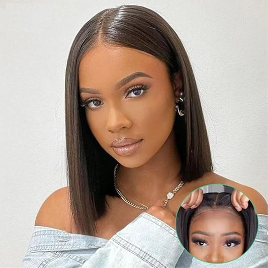 Bob Straight Virgin Hair Wig 180% Density