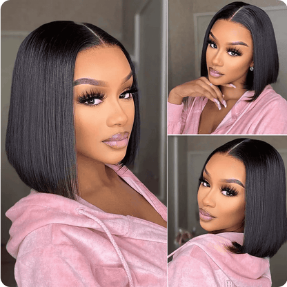 Bob Straight Virgin Hair Wig 200% Density