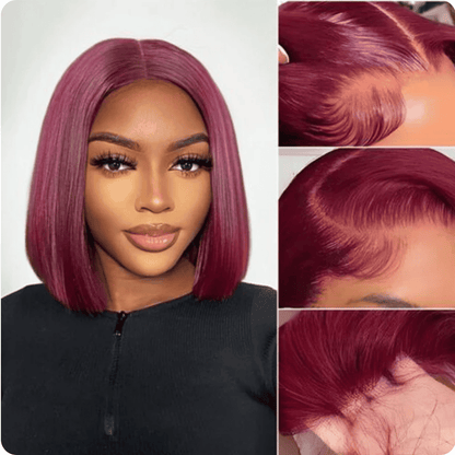Bob Straight Virgin Hair Wig 200% Density