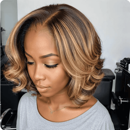 Bob Loose Wave Virgin Hair Wig 180% Density