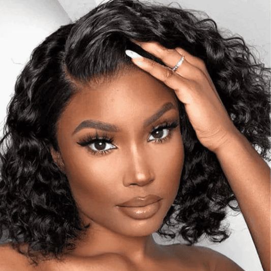 Bob Deep Wave Virgin Hair Wig 180% Density