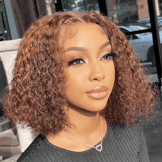 Bob Deep Wave Virgin Hair Wig 200% Density