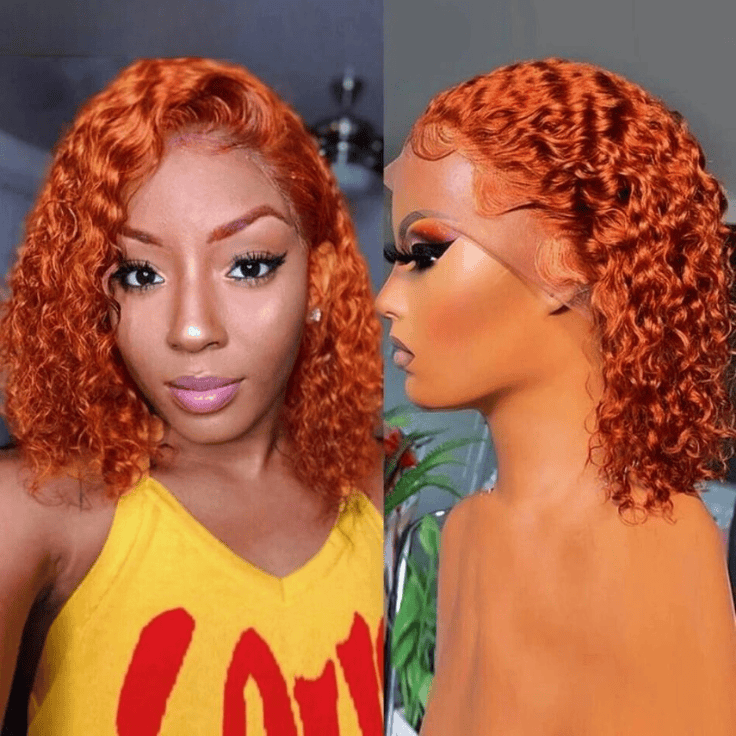 Bob Deep Wave Virgin Hair Wig 200% Density #350