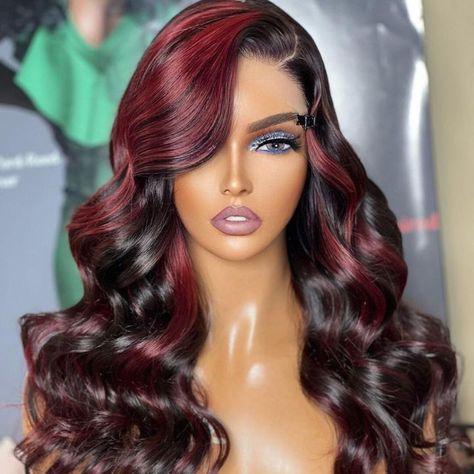 Body Wave Virgin Hair Lace Wig 200% Density 1B/99J - TP Beauty Hair