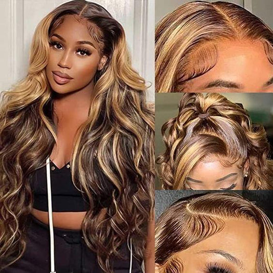 Body Wave Virgin Hair Lace Wig 200% Density 27/4 - TP Beauty Hair