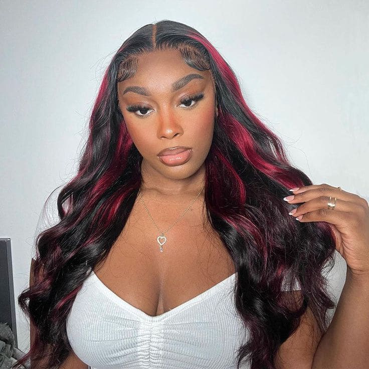 Body Wave Virgin Hair Lace Wig 180% Density 1B/99J